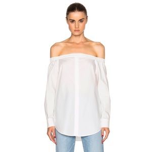 Equipment off shoulder top sz small
